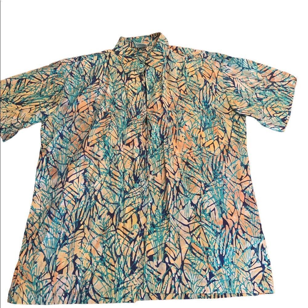 Rum Reggae Cabana Button Up Shirt Large
